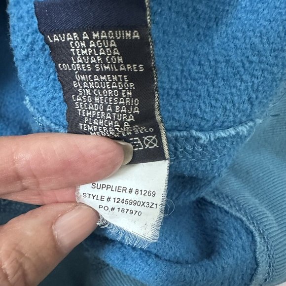Ralph Lauren Hoodie Mens Large Mfg Polo Jeans Co 1967 Embroidered Distre… - Picture 6 of 12